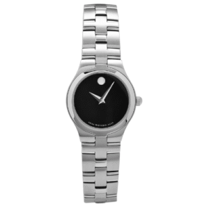 Đồng Hồ Movado Nữ Chính Hãng 0605024 Juro Quartz Black Dial Ladies Watch