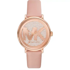 Đồng Hồ Michael Kors Nữ Chính Hãng MK2957 Addyson Pavé Pink Leather Women's Watch