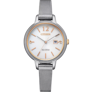 Đồng Hồ Citizen Chính Hãng Nữ EW2441-77A Eco Drive Mesh Women's Watch 31mm