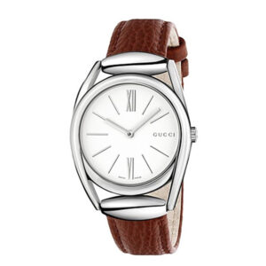 Đồng Hồ Gucci Chính Hãng Nữ YA140403 Horsebit Brown Leather Ladies Watch