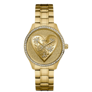 Đồng Hồ Guess Chính Hãng Nữ U0910L2 Heart Dial Gold Stainless Steel Women's Watch