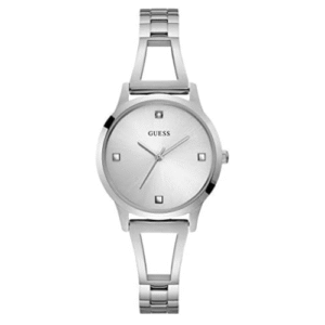 Đồng Hồ Guess Nữ Chính Hãng U1198L1 Silver-Tone Genuine Diamond Watch