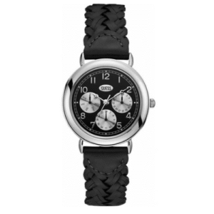 Đồng Hồ Guess Chính Hãng Nữ V1016M1 Black Leather Women's Watch