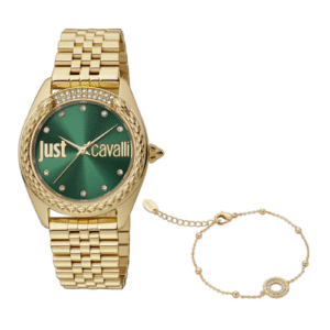 Đồng Hồ Just Cavalli Chính Hãng Nữ JC1L195M0075 Quartz Green Dial Ladies Watch