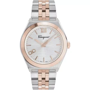 Đồng Hồ Salvatore Ferragamo Chính Hãng Nam SFKI00323 Vega Quartz Silver Dial Men's Watch