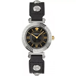 Đồng Hồ Versace Chính Hãng Nữ VEVG00120 Tribute Blacl Leather Ladies Watch