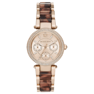 Đồng Hồ Michael Kors Chính Hãng Nữ MK6834 Parker Multifunction Pale Rose Tortoise Watch