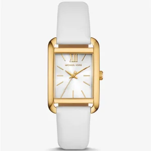 Đồng Hồ Michael Kors Nữ Chính Hãng MKO1059 Petite White Leather Watch 27mm