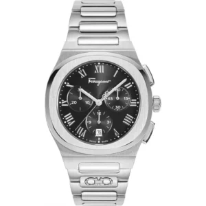 Đồng Hồ Salvatore Ferragamo Chính Hãng Nam SFKR00123 Elliptical Black Dial Watch 38mm