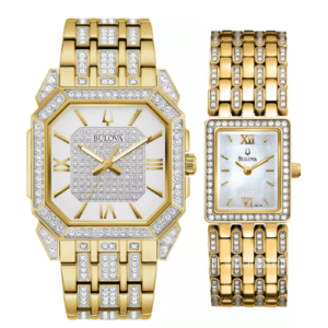 Đồng Hồ Bulova Chính Hãng Nam Nữ 98A295 98L159 Gold Square Watch