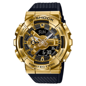 Đồng Hồ Casio Chính Hãng Nam GM-110G-1A9 G-Shock Gold Dial Black Silicon Men's Watch