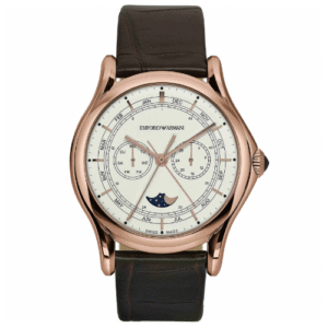 Đồng Hồ Emporio Armani Chính Hãng Nam ARS4202 Moonphase Classic Quartz White Dial Men Watch