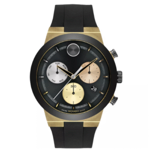 Đồng Hồ Movado Nam Chính Hãng 3600896 Bold Fusion Chronograph Quartz Bronze Black Silicon Watch