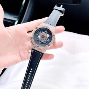 Đồng Hồ Hanboro Chính Hãng Nam Rose Gold Black Silicone Atomatic Men's Watch