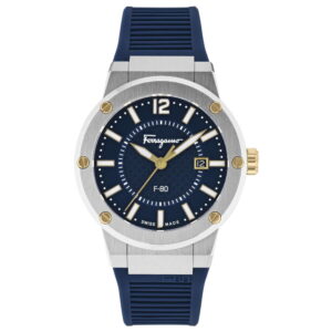 Đồng Hồ Salvatore Ferragamo Chính Hãng Nam SFHY01122 F80 Blue Silicone Men's Watch