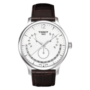 Đồng Hồ Tissot Nam Chính Hãng T063.637.16.037.00 Tradition Perpetual Calendar Brown Leather Men's Watch