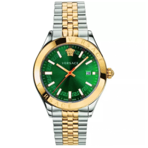 Đồng Hồ Versace Chính Hãng Nam VEVK00620 Hellenyium 42mm Two-Tone Green Dial Men's Watch