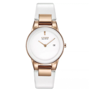 Đồng Hồ Citizen Nữ Chính Hãng GA1053-01A Axiom White Leather Ladies Watch