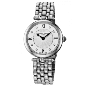 Đồng Hồ Frederique Constant Chính Hãng Nữ FC-200MPWD2AR6B Art Deco Diamond Silver Steel Women's Watch