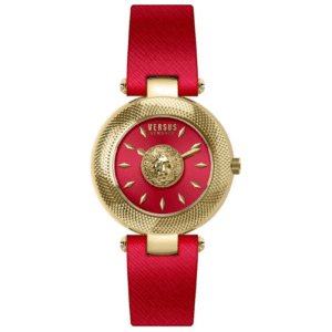 Đồng Hồ Versus By Versace Chính Hãng Nữ VSP645121 Brick Lane Quartz Red Leather Ladies Watch
