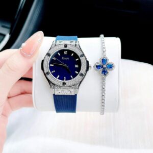 Đồng Hồ Rivero Nữ Chính Hãng Blue Silicone Ladies Watch