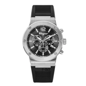 Đồng Hồ Salvatore Ferragamo Chính Hãng Nam SFEX00523 F80 Black Silicone Men's Watch