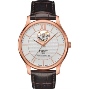 Đồng Hồ Tissot Nam Chính Hãng T063.907.36.038.00 Tradition Powermatic 80 t Open Heart Men's Watch