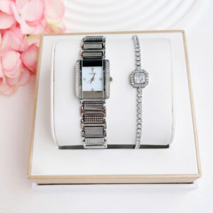 Đồng Hồ FL Franklin Chính Hãng Nữ Silver Steel Quartz  Women's Watch