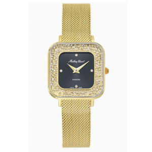 Đồng Hồ Mathey-Tissot Chính Hãng Nữ D984SPYN Gemina Quartz Diamond Black Dial Ladies Watch