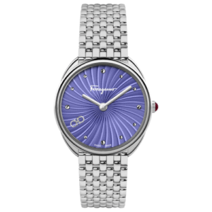 Đồng Hồ Salvatore Ferragamo Chính Hãng Nữ SFYN01822 Cuir Purple Dial Watch