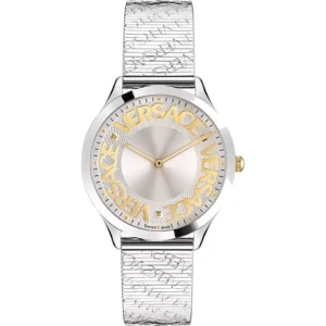 Đồng Hồ Versace Nữ Chính Hãng VE2O00422 Logo Halo Silver Steel Ladies Watch