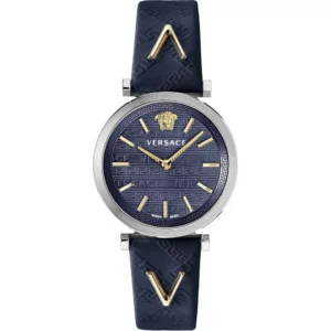 Đồng Hồ Versace Chính Hãng Nữ VELS00319 V-Twist Quartz Blue Dial Ladies Watch