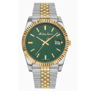 Đồng Hồ Mathey-Tissot Chính Hãng Nam H810BV Mathey III Quartz Crystal Green Dial Men's Watch