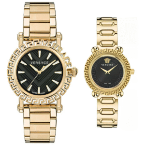 Đồng Hồ Versace Chính Hãng Nam VE6D00323 VE6I00523 Gold Quartz Couple Watch