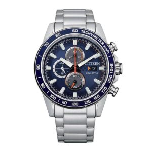 Đồng Hồ Citizen Chính Hãng Nam CA0781-84L Chronograph Blue Dial Men's Watch