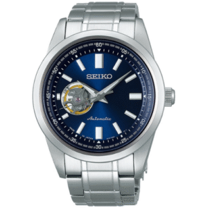 Đồng Hồ Seiko Chính Hãng Nam SCVE051 Open Heart Blue Automatic Men's Watch