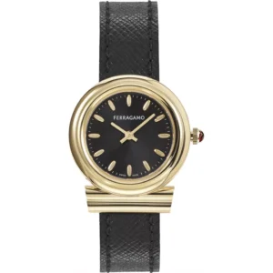 Đồng Hồ Salvatore Ferragamo Chính Hãng Nữ SFMV01023 Gancini Quartz Black Dial Ladies Watch