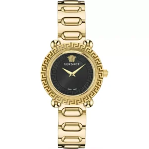 Đồng Hồ Versace Chính Hãng Nữ VE6I00523 Greca Twist Black Dial Watch 35.5mm