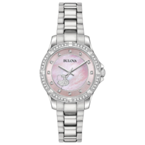 Đồng Hồ Bulova Chính Hãng Nữ 96L237 Crystal Heart Stainless Steel Ladies Watch