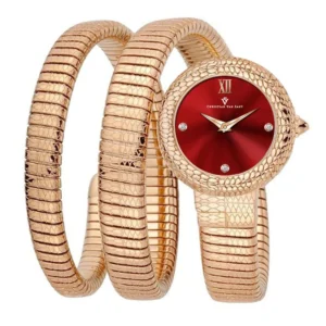 Đồng Hồ Christian Van Sant Nữ Chính Hãng CV0893 Women's Naga Red Dial Watch