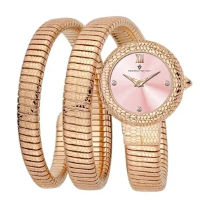 Đồng Hồ Christian Van Sant Nữ Chính Hãng CV0894 Naga Quartz Pink Dial Ladies Watch