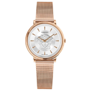Đồng Hồ Versace Chính Hãng Nữ VE8103019 V-Circle Rose Gold Steel Medusa Ladies Watch