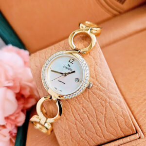 Đồng Hồ FL Franklin Chính Hãng Nữ Mother of Pearl Gold Quartz  Watch