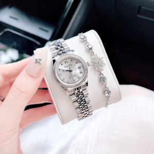 Đồng Hồ FL Franklin Chính Hãng Nữ Silver Steel Women Quartz Watch