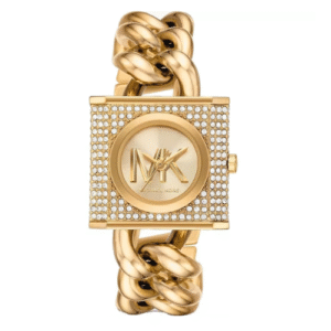 Đồng Hồ Michael Kors Nữ Chính Hãng MK4711 Chain Lock Three-Hand  Gold-Tone Stainless Steel Watch