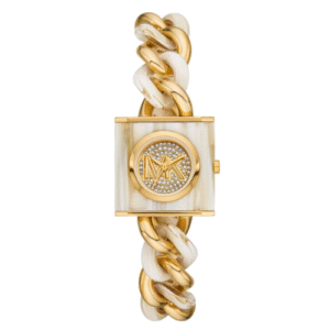 Đồng Hồ Michael Kors Nữ Chính Hãng MK4809 Chain Lock Three-Hand  Gold-Tone Stainless Steel Watch