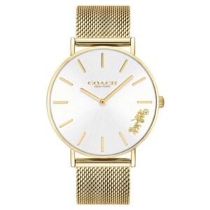 Đồng Hồ Coach Chính Hãng Nữ 14503125 Park Qtz Basic White Round Dial Women's Watch