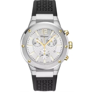 Đồng Hồ Salvatore Ferragamo Chính Hãng Nam SFJE00224 F80 Black Silicone Men's Watch