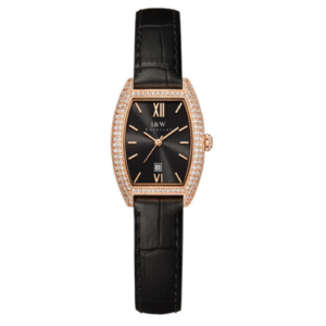 Đồng Hồ I&W Carnival Chính Hãng Nữ 537L4 Black Leather Ladies Watch