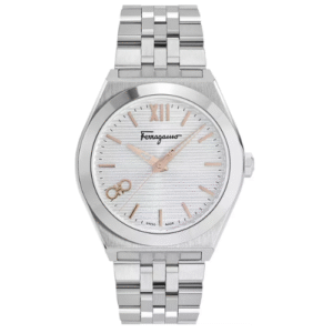 Đồng Hồ Salvatore Ferragamo Chính Hãng Nam SFKI00123 Vega Quartz Silver Dial Men's Watch